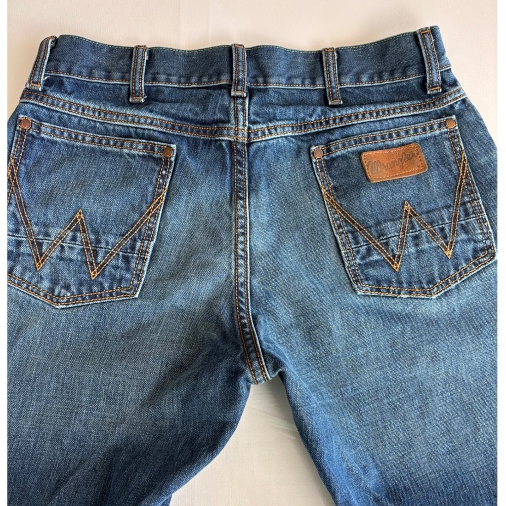 Wrangler Retro Relaxed Fit Bootcut Jeans Mens Fits 32x32 Blue Denim 88MWZRT - Picture 3 of 7